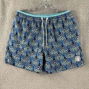 Chubbies Men's Large L Multicolor Tropical Peacocks 5.5" Swim Trunks Shorts